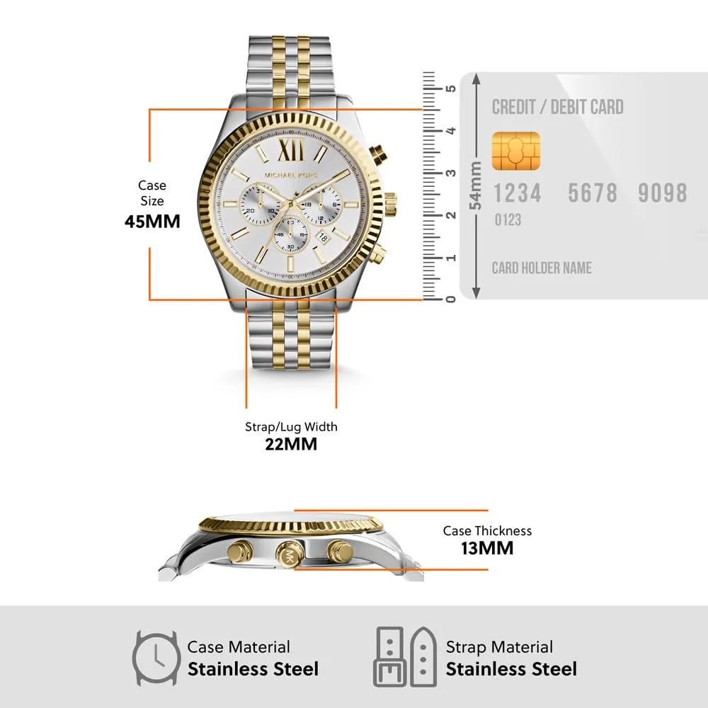 Michael Kors Two-Tone Chronograph Men's Watch MK8344