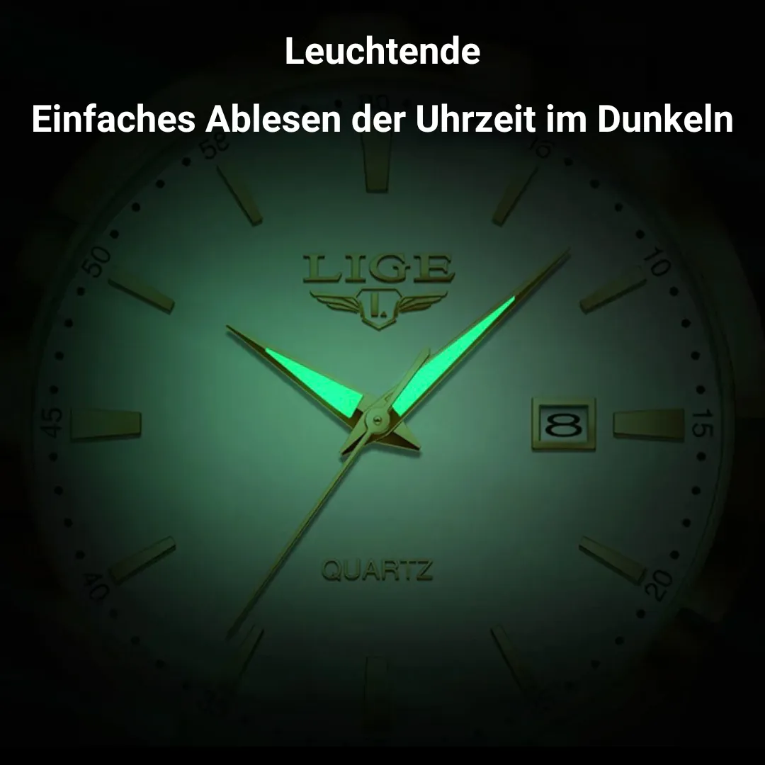 Military Watch in Leather