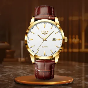 Military Watch in Leather