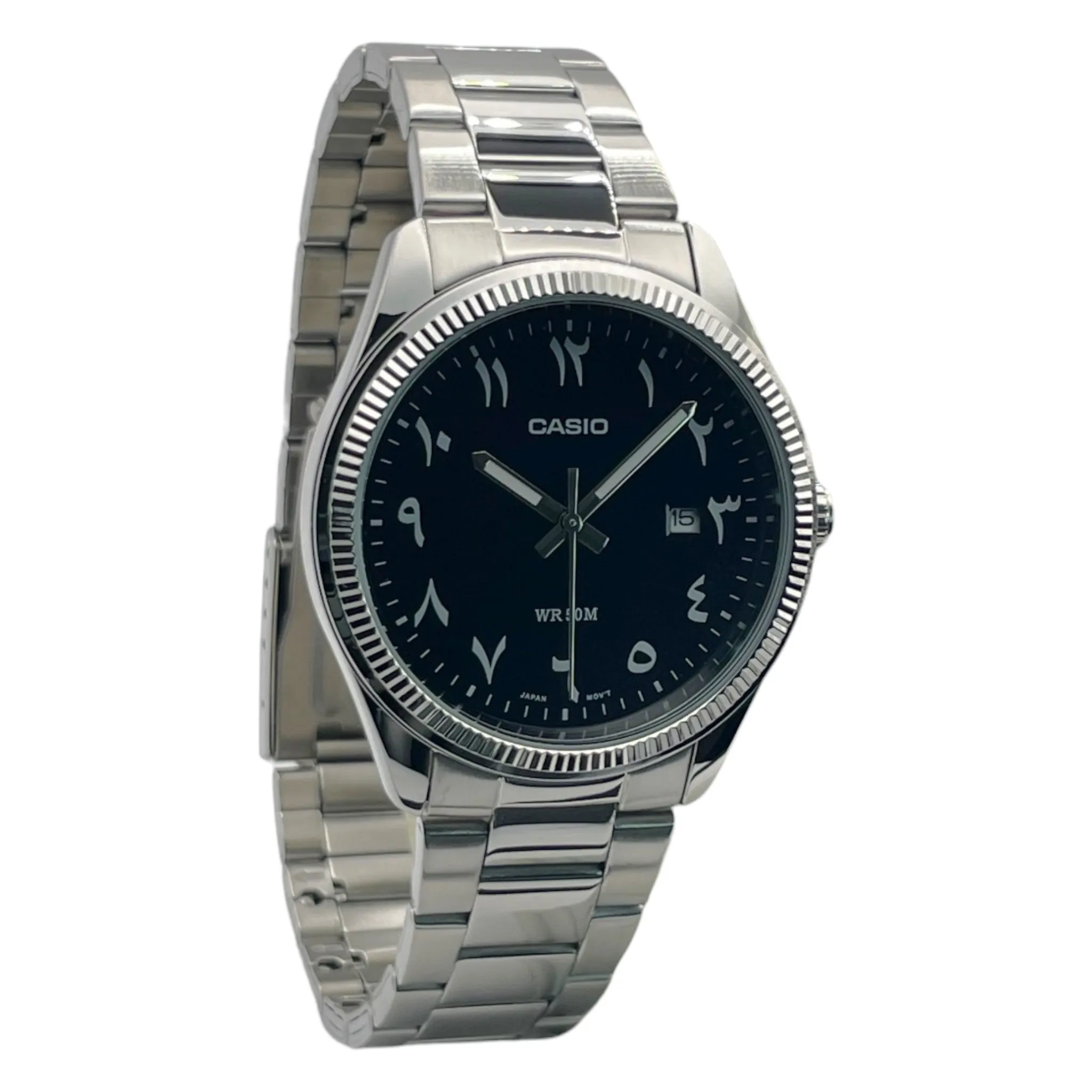 Montre Casio Arabic Dial Homme MTP-1302D-1B3 Noir