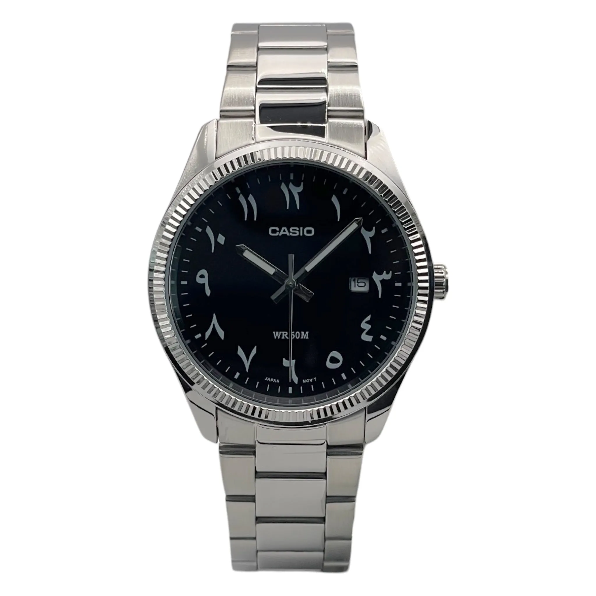 Montre Casio Arabic Dial Homme MTP-1302D-1B3 Noir