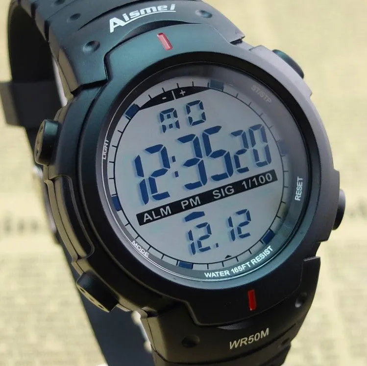 Newest good quality digital watch,Waterproof Outdoor watches sport watch digital chronograph watch for men