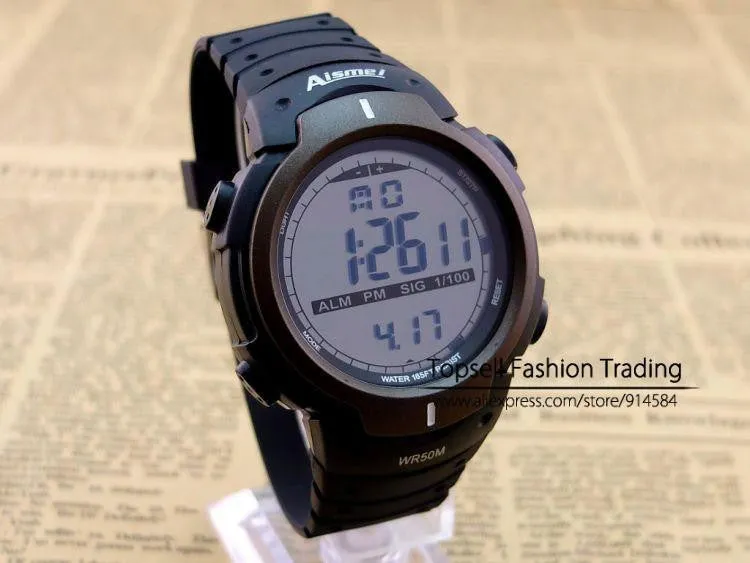 Newest good quality digital watch,Waterproof Outdoor watches sport watch digital chronograph watch for men
