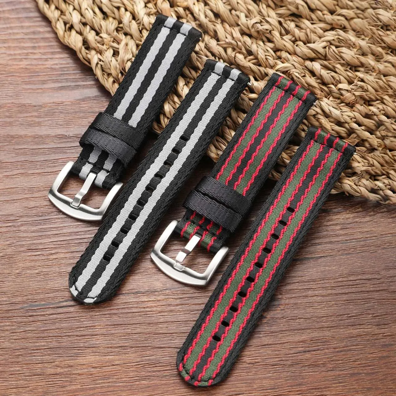 Premium Smooth Nylon Strap Quick Release Replacement Watch Bands