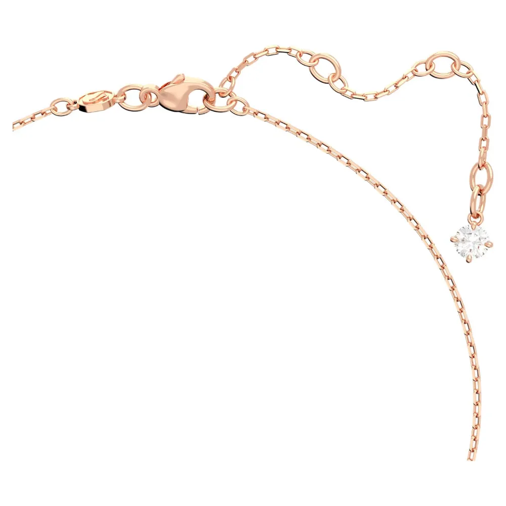 "Swarovski Millenia necklace Octagon cut, Green, Rose gold-tone plated"