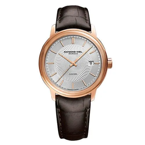 Raymond Weil Rose Gold Plated Automatic Maestro Watch