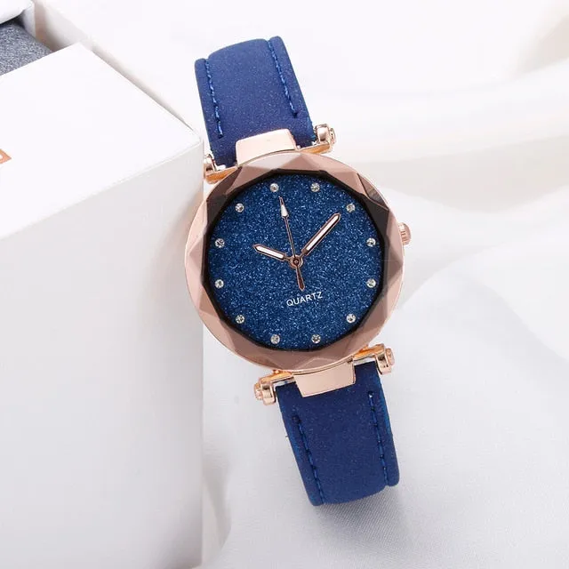 Rhinestone Quartz Watch