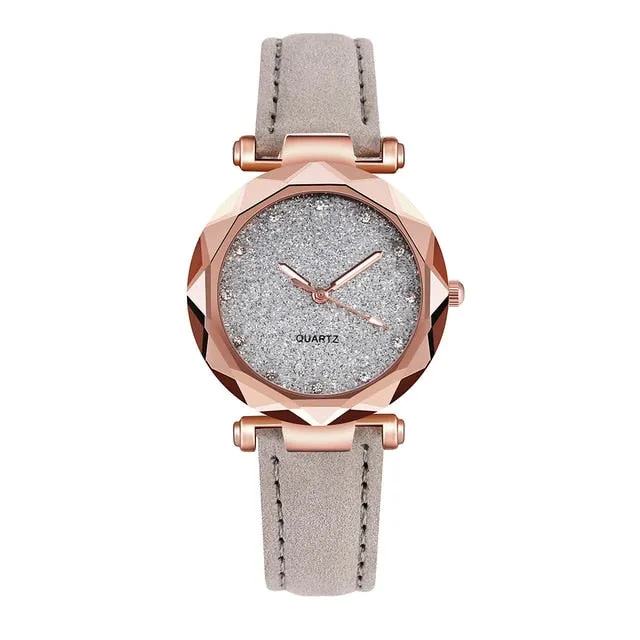Rhinestone Quartz Watch
