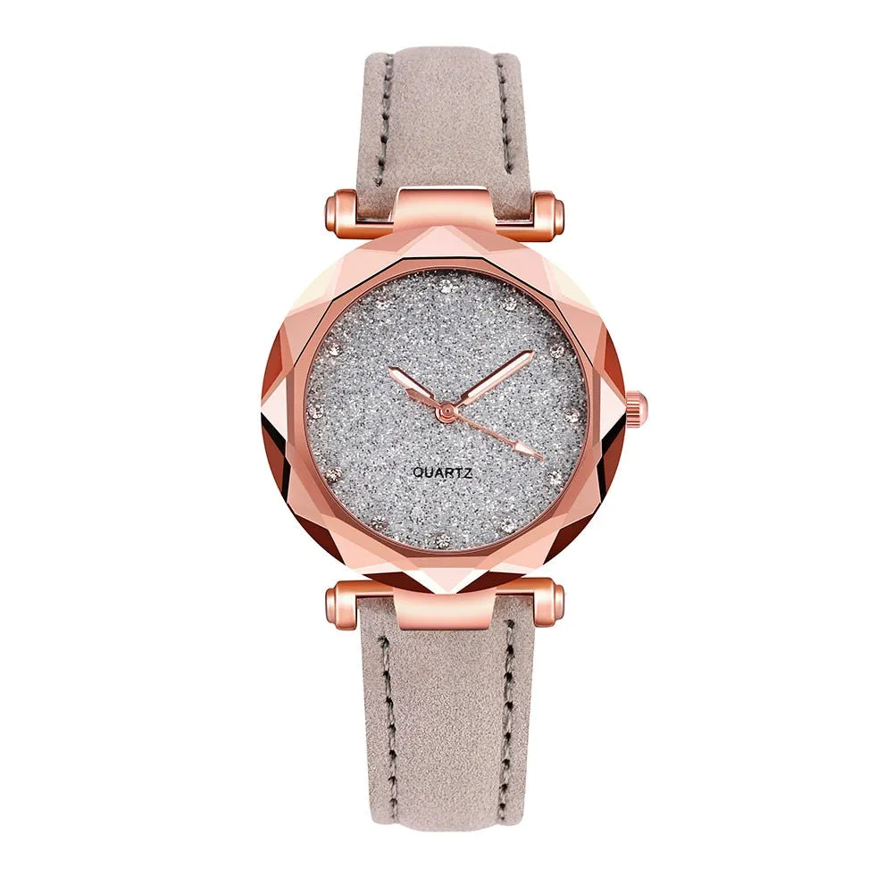 Rhinestone Quartz Watch