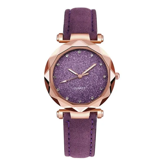 Rhinestone Quartz Watch