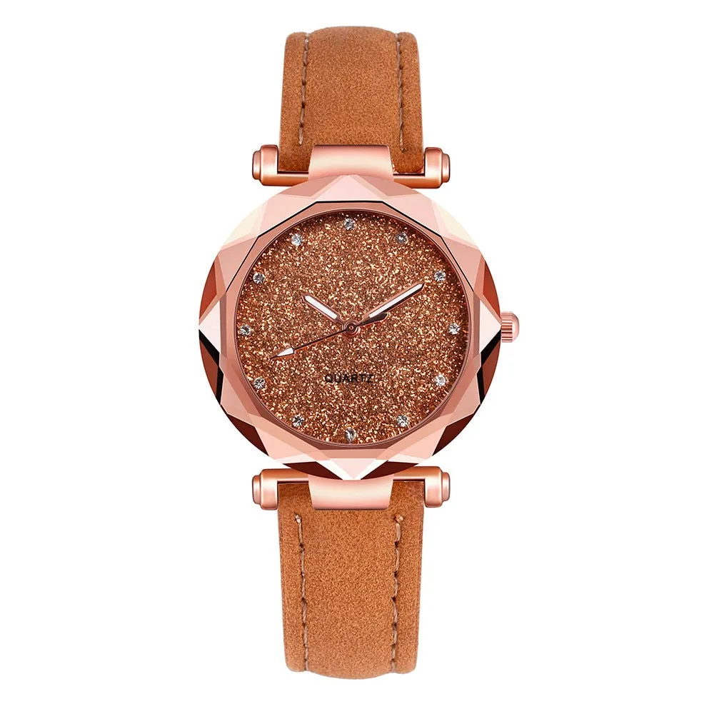Rhinestone Quartz Watch