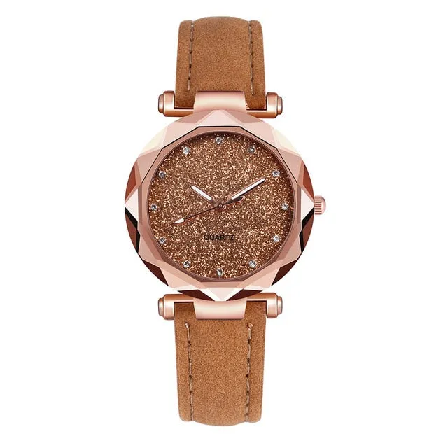 Rhinestone Quartz Watch