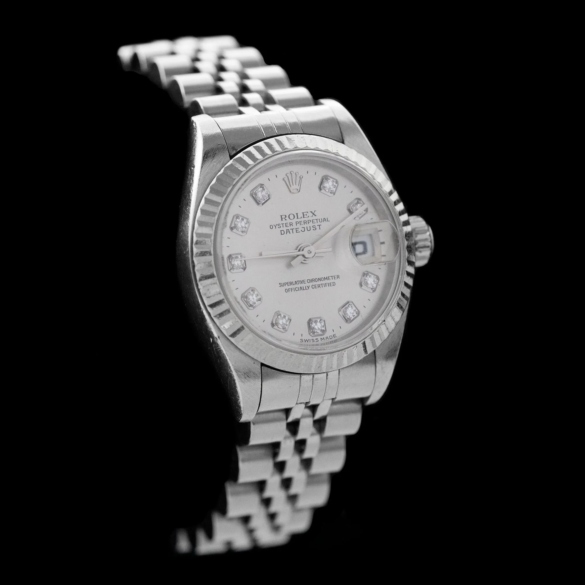 Rolex - 2000 Datejust 26 Silver Diamond Dial