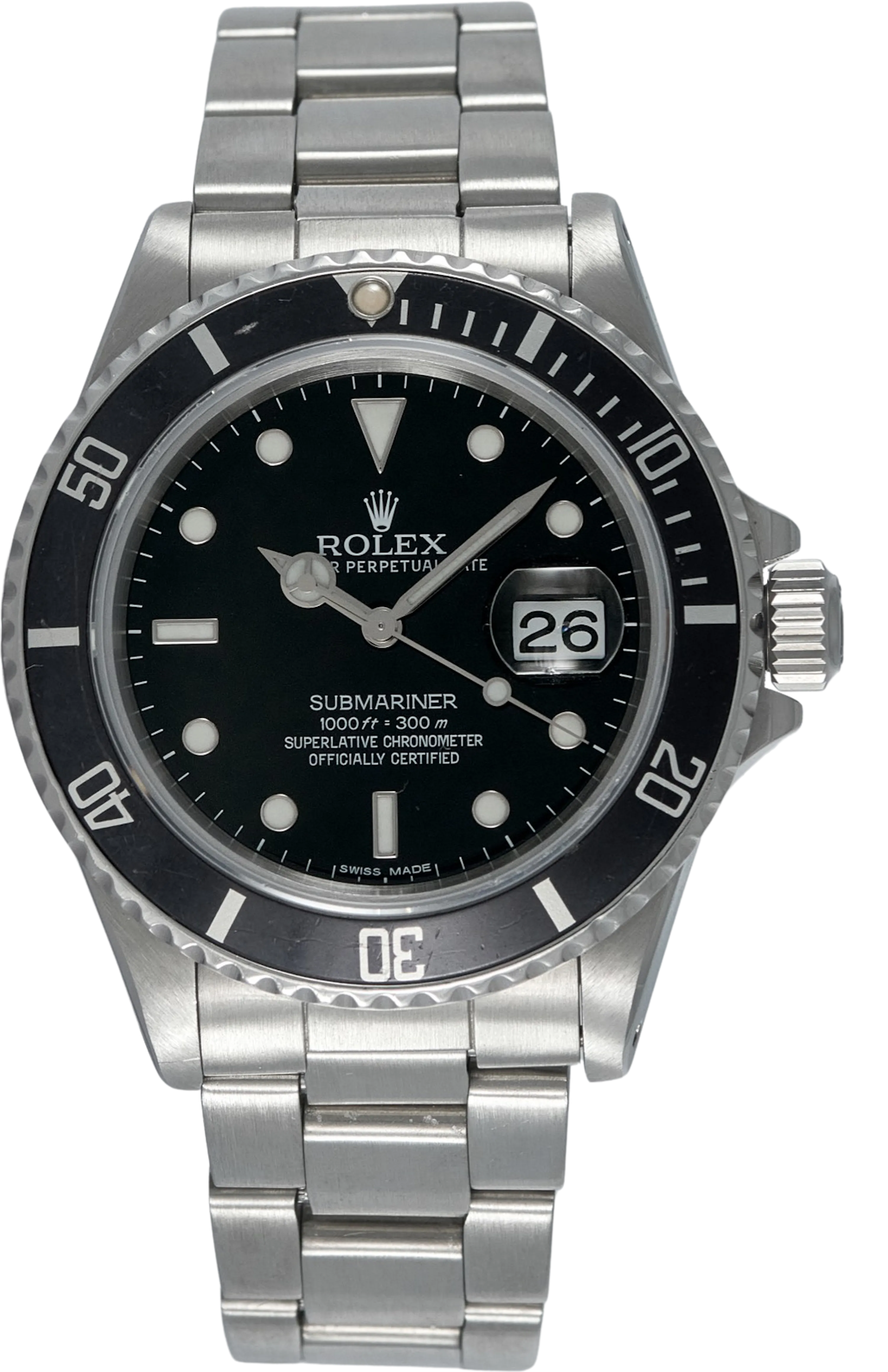 Rolex Submariner Date, Ref: 16800 (Rolex Service Card 2014)