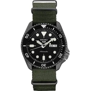 Seiko Mens Prospex Turtle Nylon Strap Black Dial Automatic Watch - SRPD91