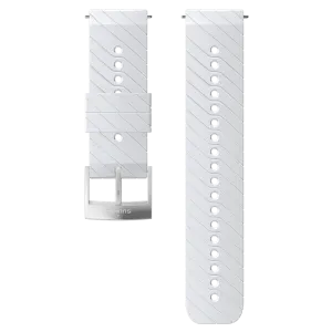 Suunto 24mm Athletic 3 Silicone Strap White Steel Size M
