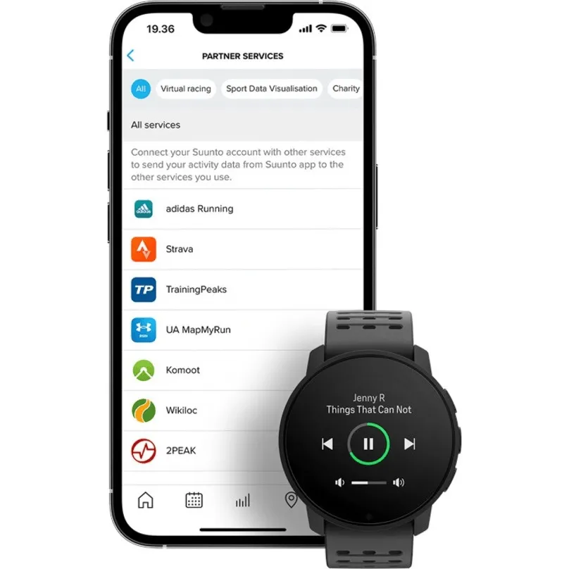 Suunto 9 Peak Pro Smart Watch Heart Rate/1.2"LED Display/GPS All Black