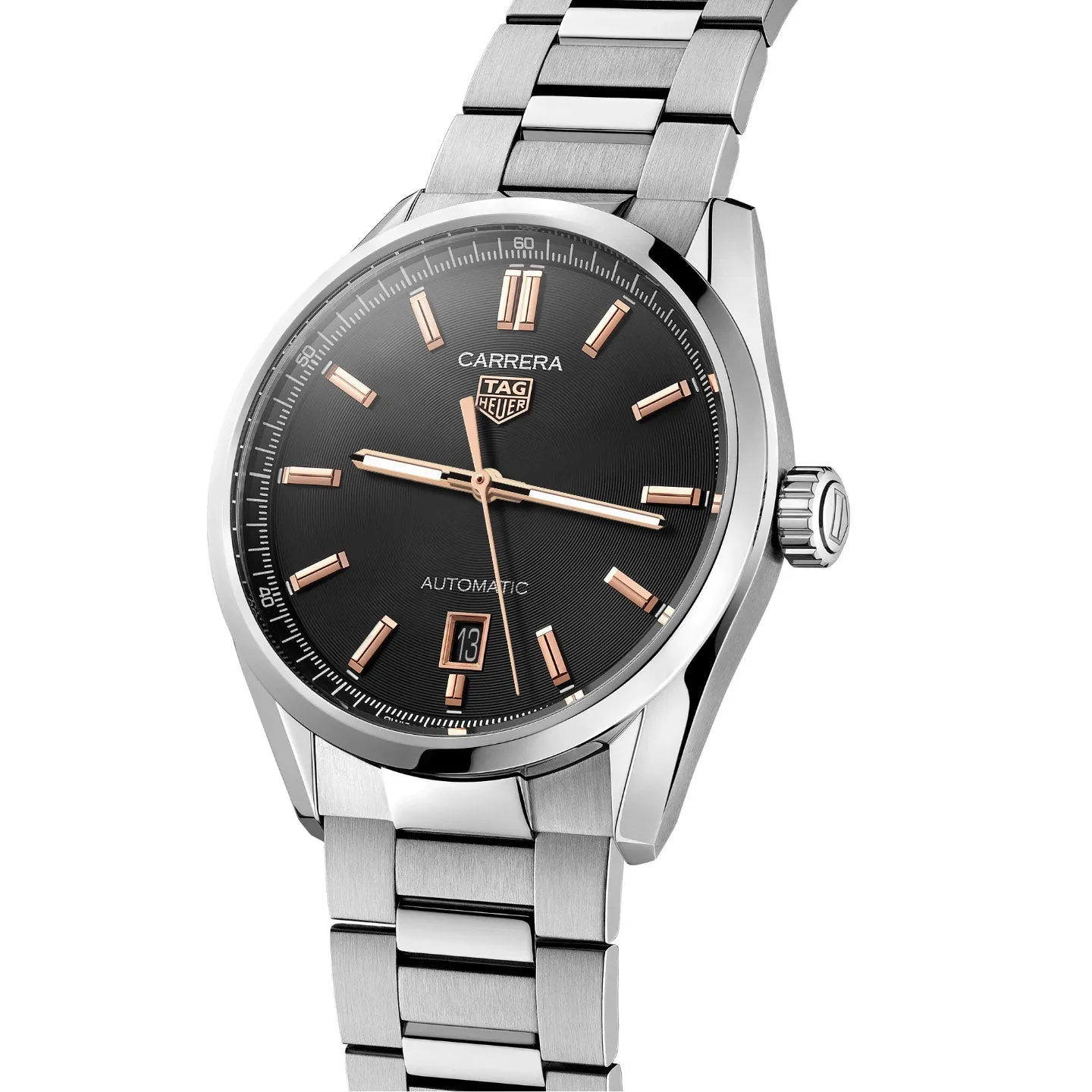 Tag Heuer Carrera Men's Black and Rose Gold Watch WBN2113.BA0639
