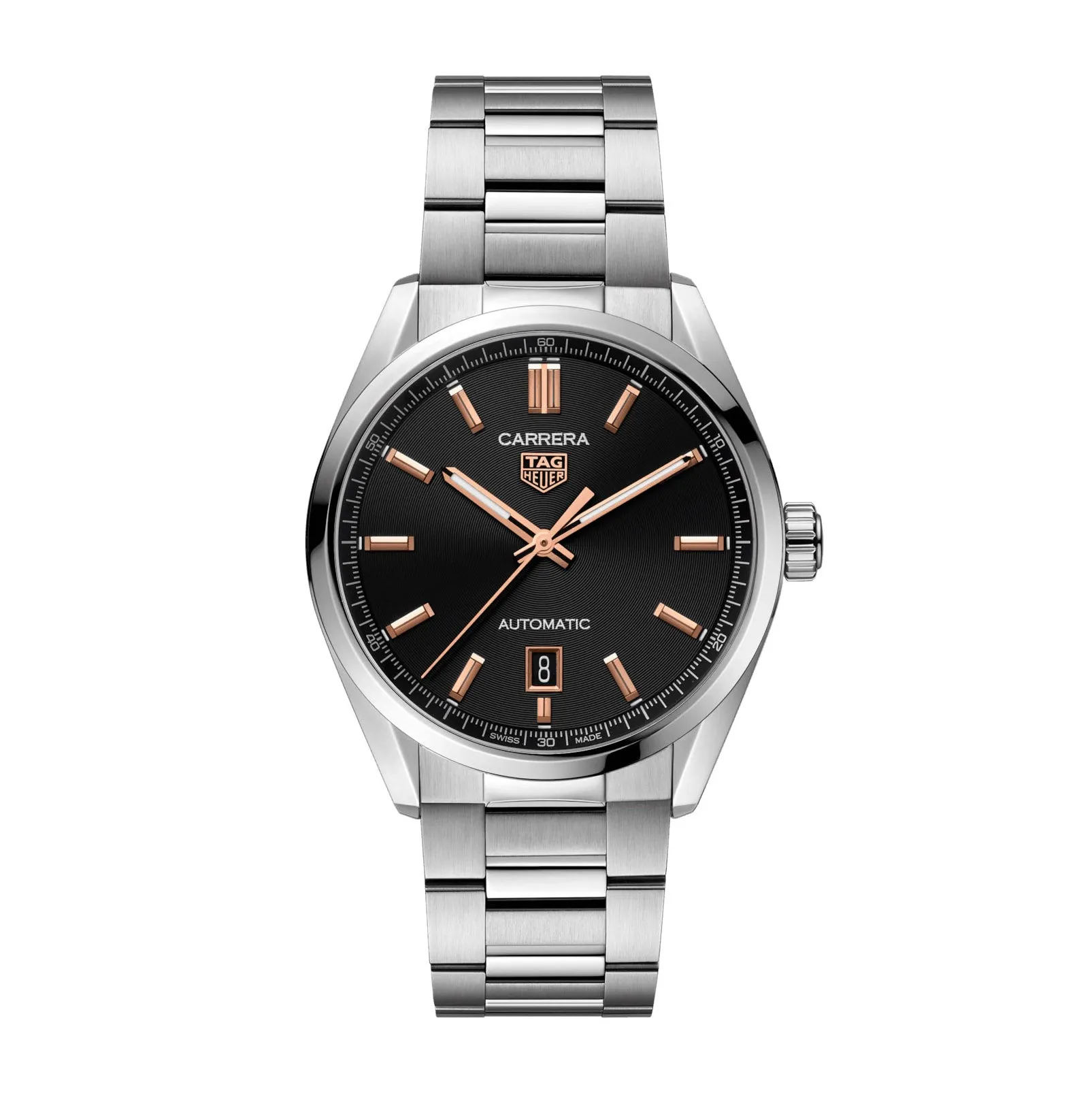 Tag Heuer Carrera Men's Black and Rose Gold Watch WBN2113.BA0639