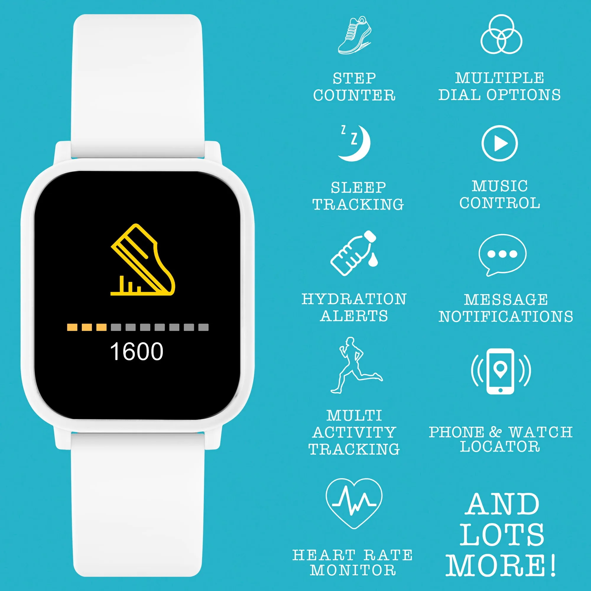 Tikkers Series 10 White Smart Watch with TWS