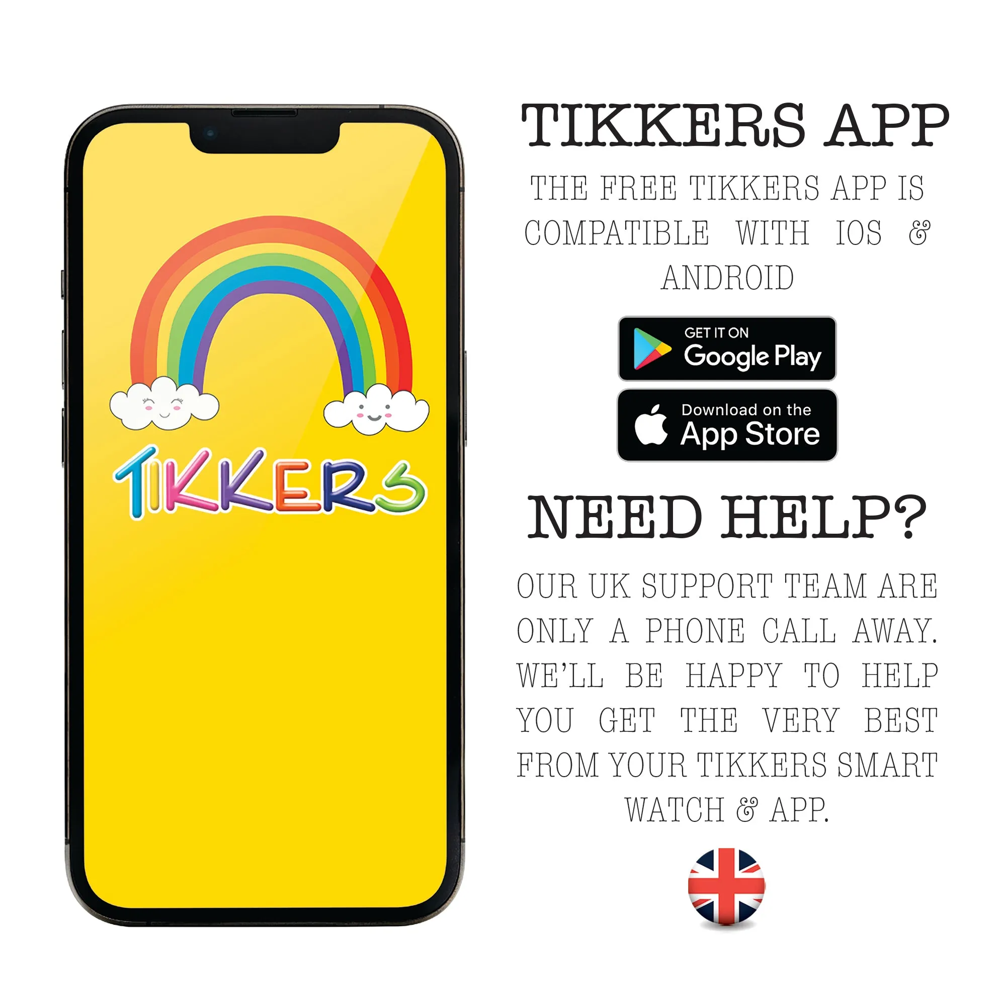 Tikkers Series 10 White Smart Watch with TWS