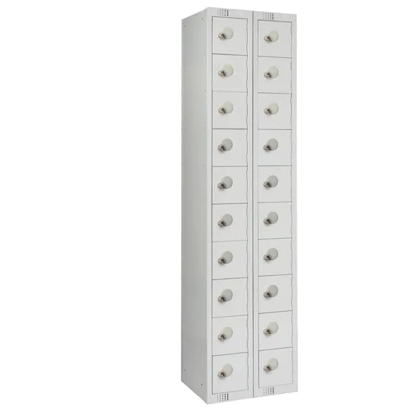 Twenty Door Personal Effects Locker Grey Padlock Fitting - HR542