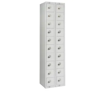 Twenty Door Personal Effects Locker Grey Padlock Fitting - HR542