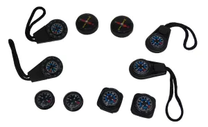 Type-III Mini Compass Variety Pack For Emergency Survival Kits and Paracord Projects