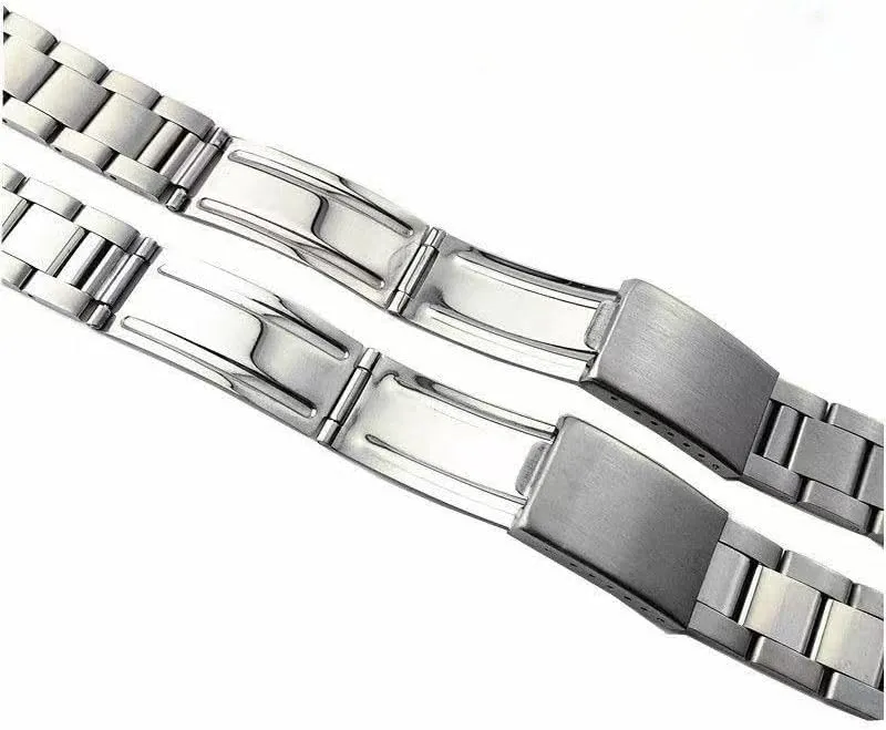 Universal stainless steel strap, 18/19/20/21mm, Stainless Steel Band Compatible Sxns80 Snxs79 Snxs79k Snxs77k Snxs73 Watch Strap Bracelet Belt (Medium-light silver)
