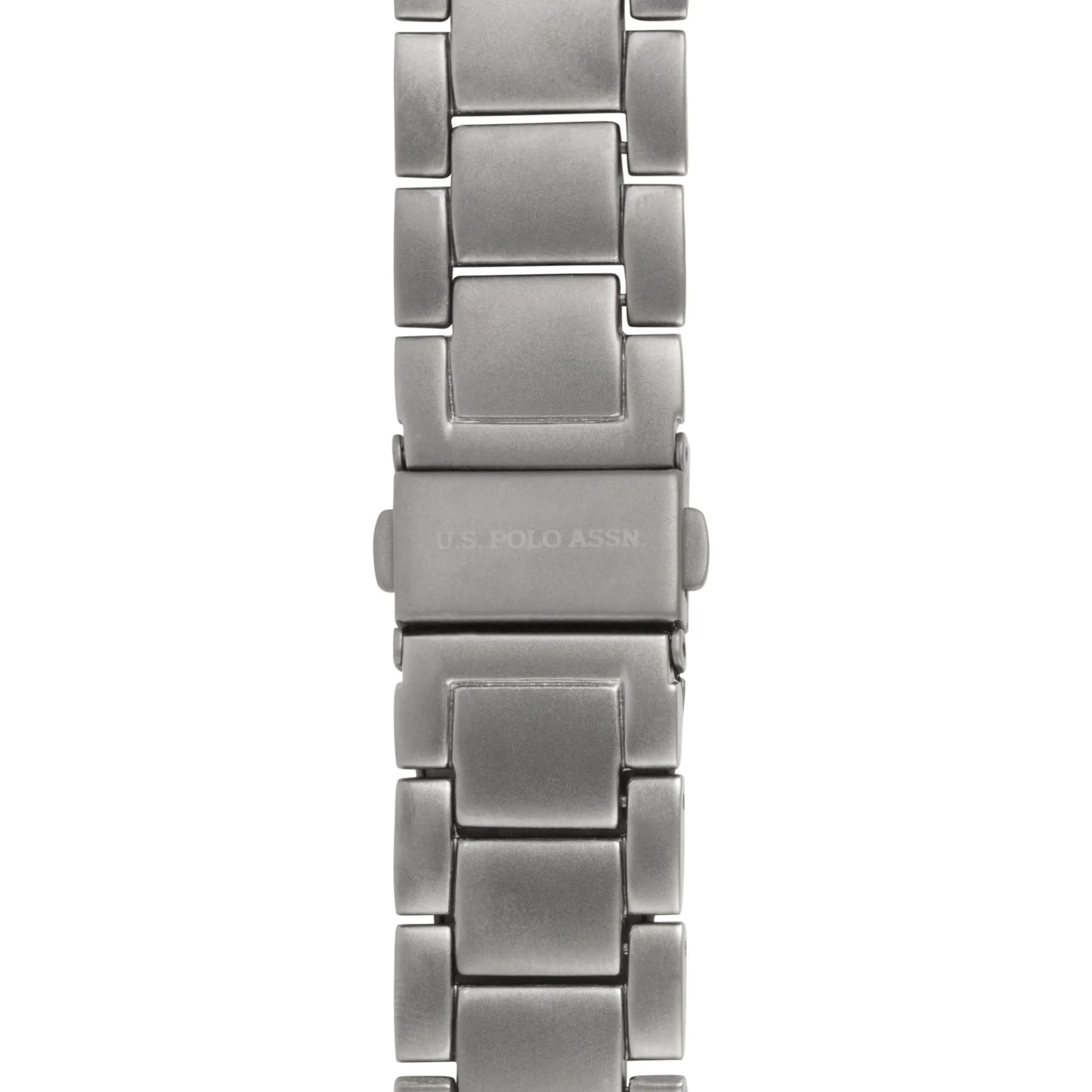 US POLO ASSN. MEN'S  METAL BAND WITH PERSONALIZED STAINLESS STEEL BUCKLE