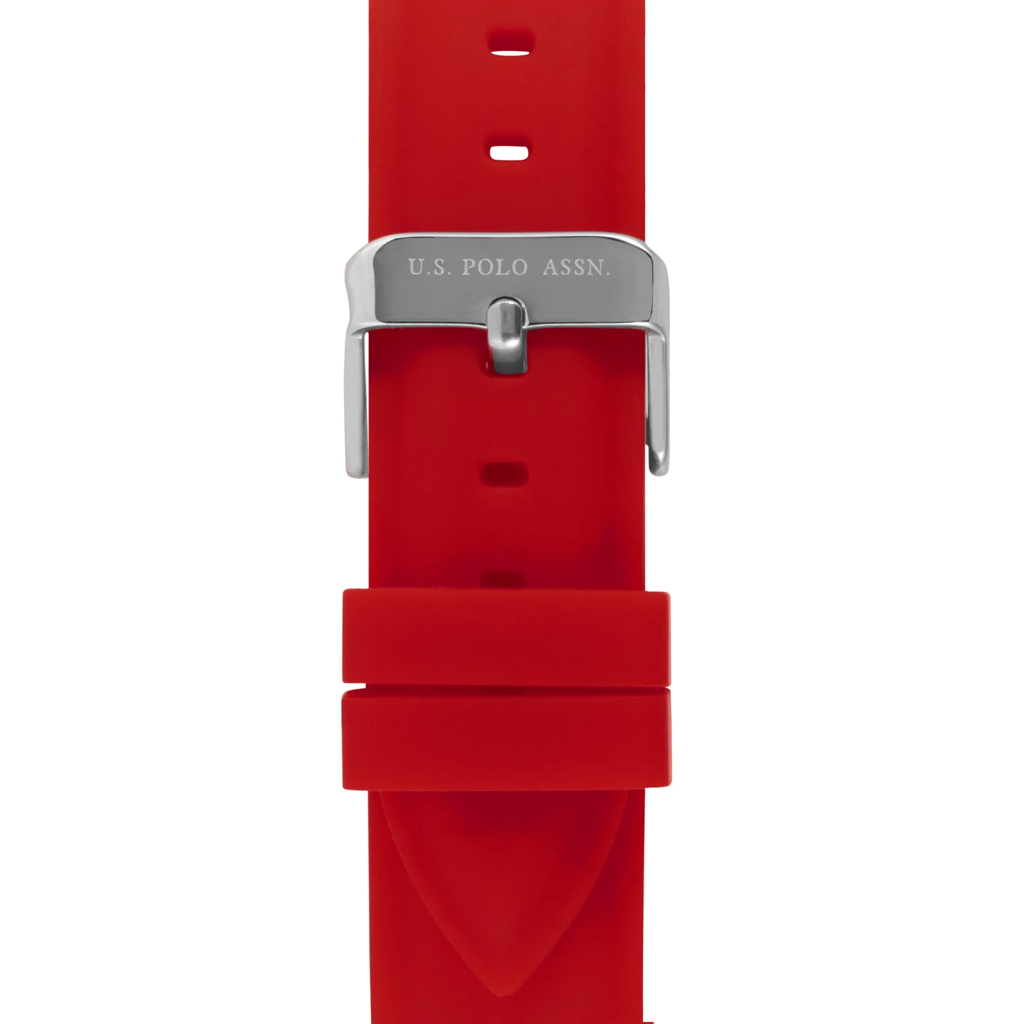 US POLO ASSN. UNISEX SILICON STRAP WITH S.S. BUCKLE & SOFT TOUCH FINISHING