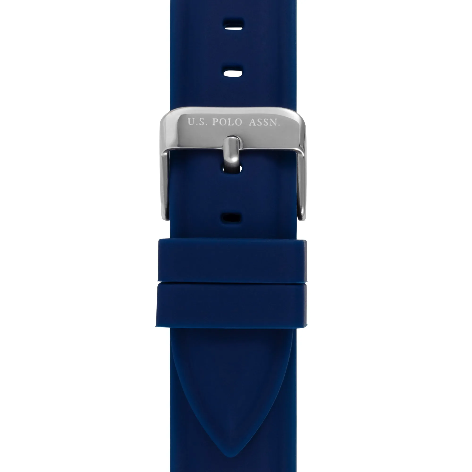 US POLO ASSN. UNISEX SILICON STRAP WITH S.S. BUCKLE & SOFT TOUCH FINISHING