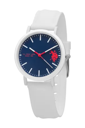 US POLO ASSN. UNISEX SILICON STRAP WITH S.S. BUCKLE & SOFT TOUCH FINISHING