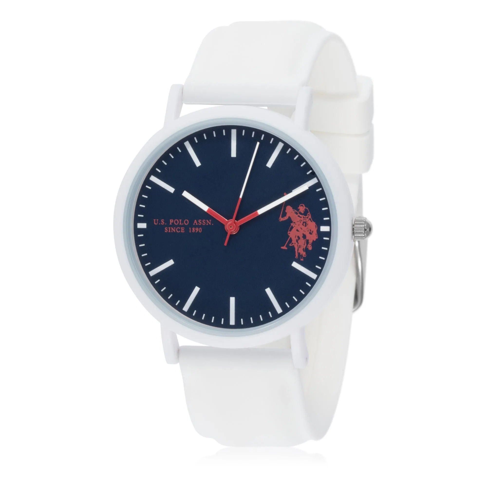 US POLO ASSN. UNISEX SILICON STRAP WITH S.S. BUCKLE & SOFT TOUCH FINISHING