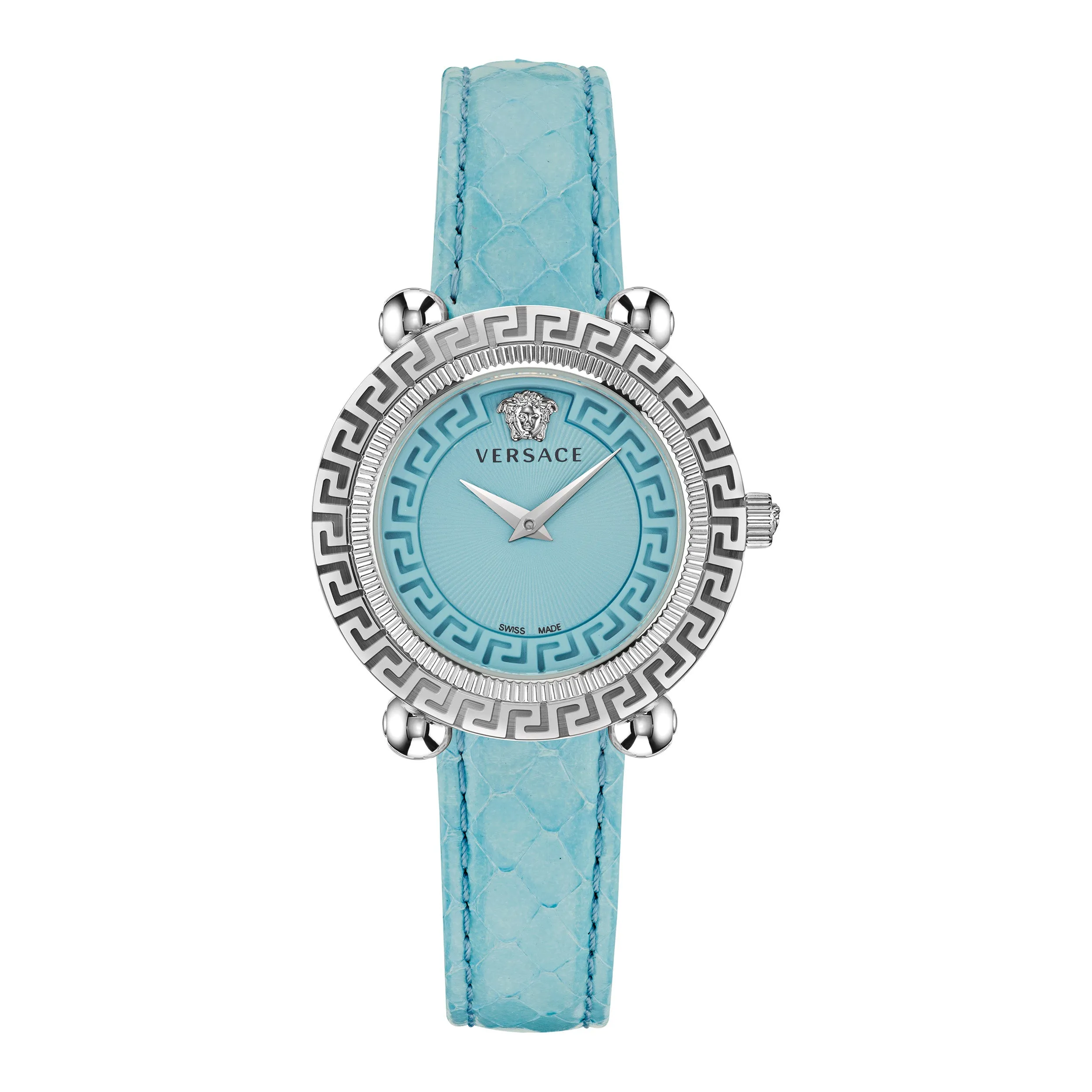 Versace Wrist Watch Women Light Blue Dial - VE6I00123