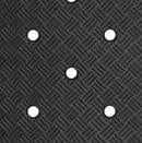 Vintage Style Perforated Rubber Watch Strap - Black
