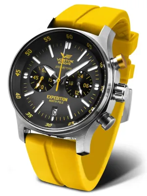 Vostok-Europe Expedition North Pole-1 Yellow Silicone Watch VK64/592A560Y