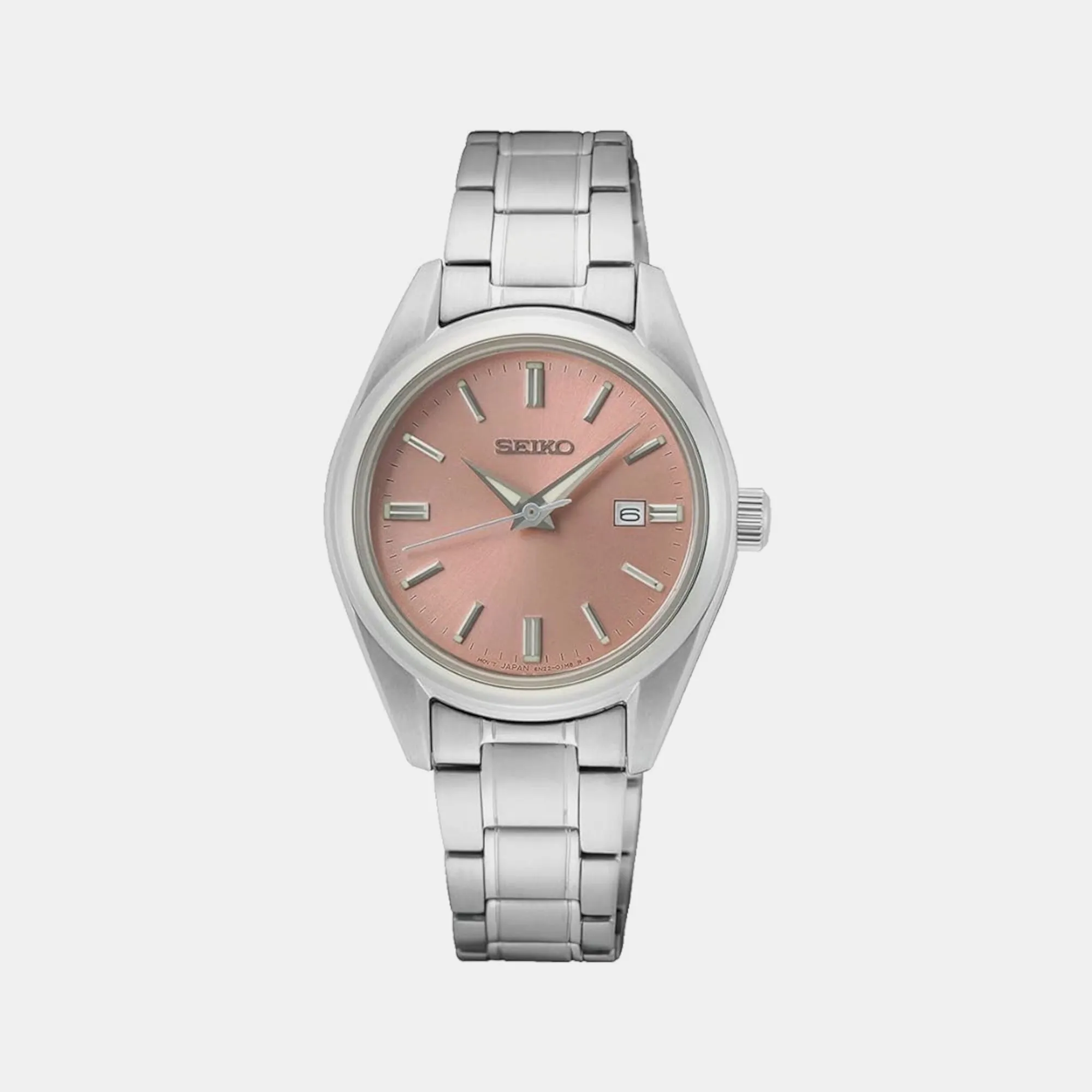 Women's Salmon Analog Stainless steel Watch SUR529P1