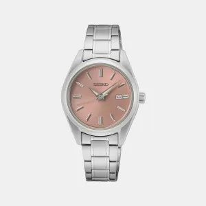 Women's Salmon Analog Stainless steel Watch SUR529P1