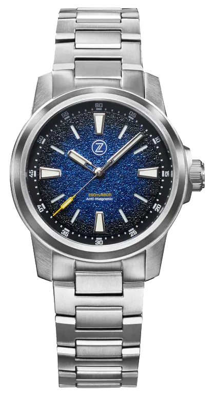 Zelos Aurora Field 38mm Ti Midnight Blue